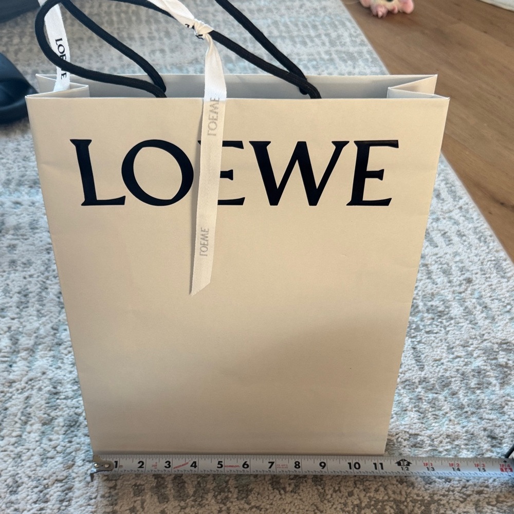 Loewe Shopping Bag with tissue paper and ribbon